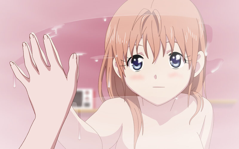anime girl in shower