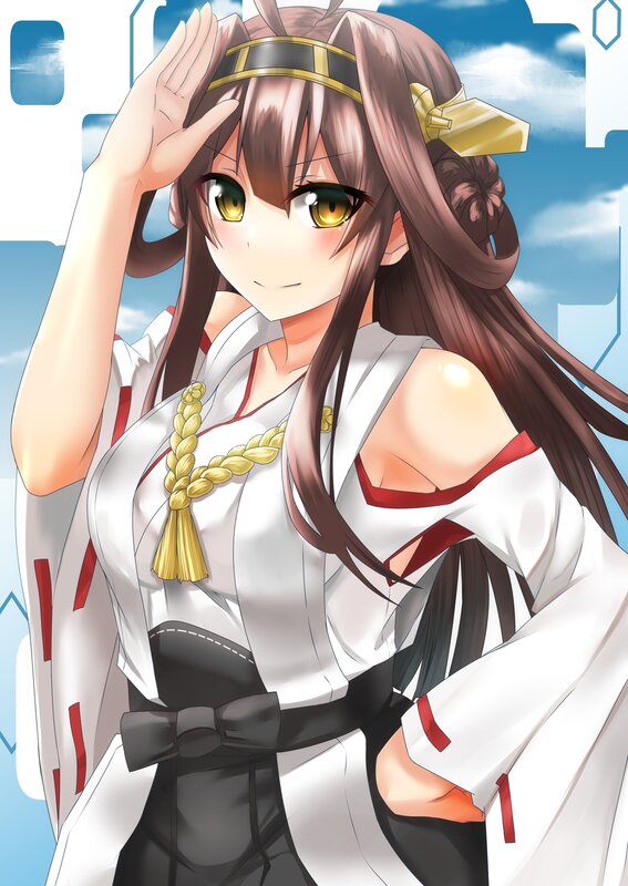 Anime Girl in Shrine Outfit