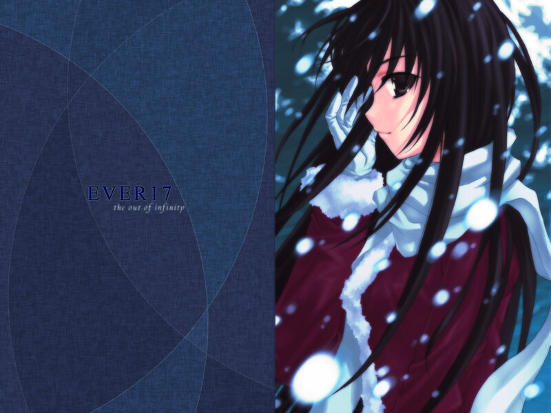 anime girl in snow