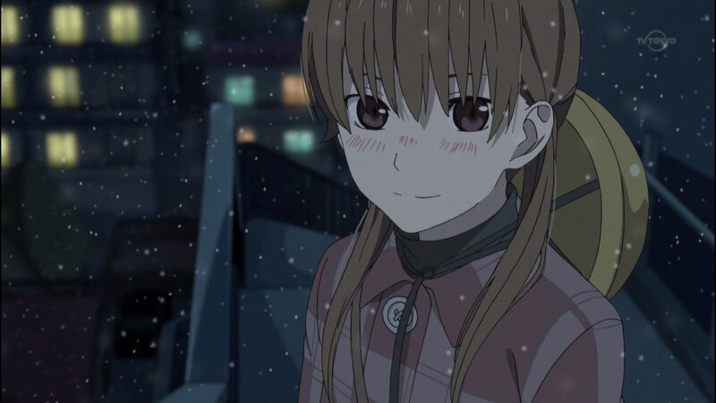 Anime Girl in Snow — Brown
