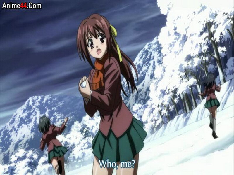 Anime Girl in Snow — White, Dramatic