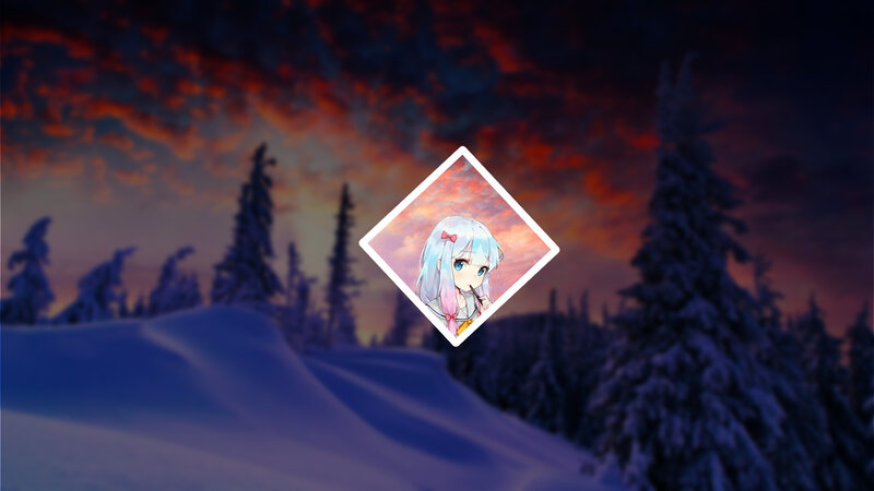 Anime Girl in Snowscape