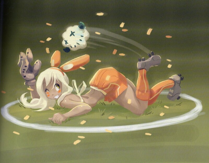 anime girl in soccer uniform