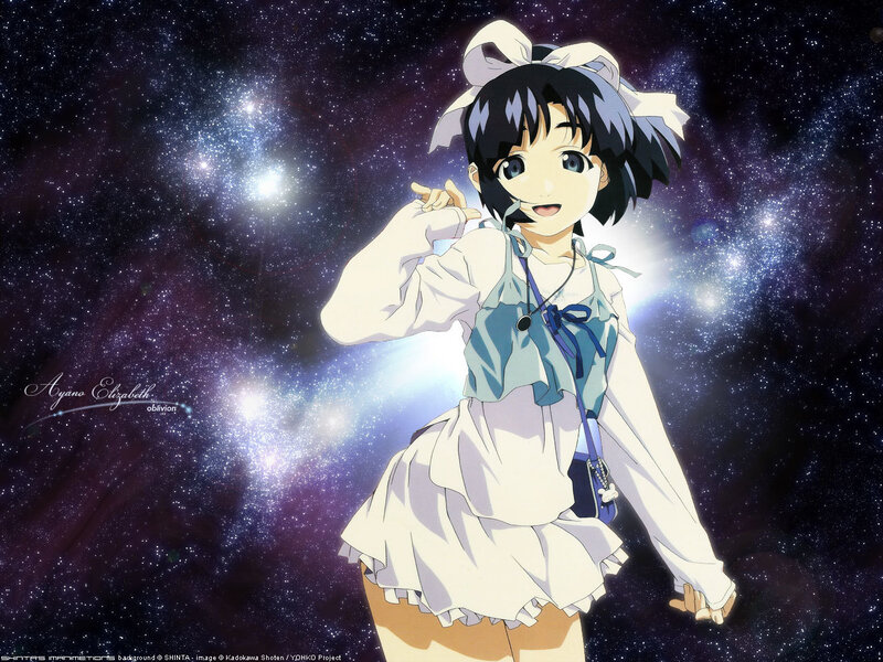 Anime girl in space