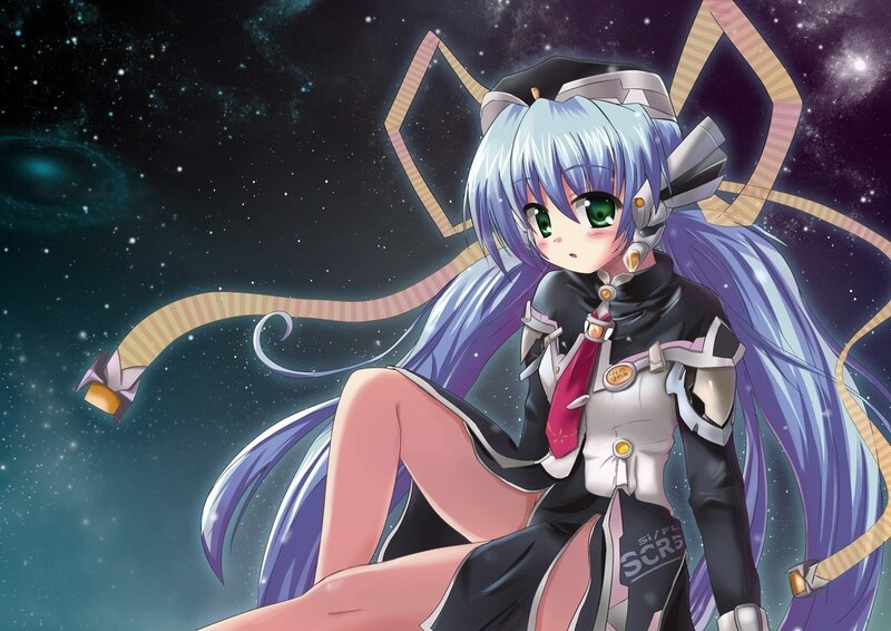 anime girl in space