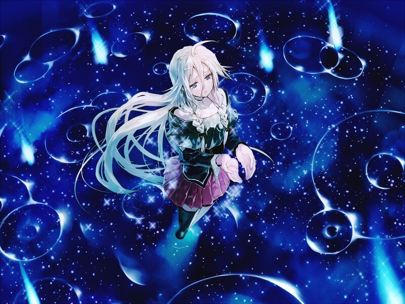 anime girl in space