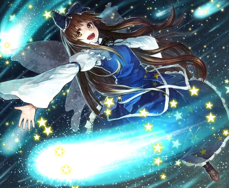 anime girl in space