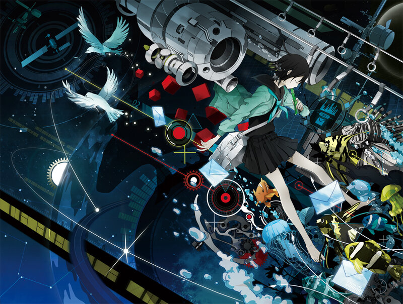 Anime Girl in Space — Blue, Chaotic