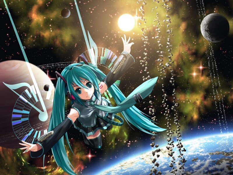 Anime Girl in Space — Blue, Dramatic