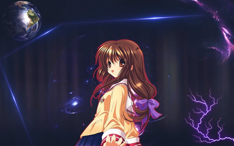 Anime Girl in Space — Brown