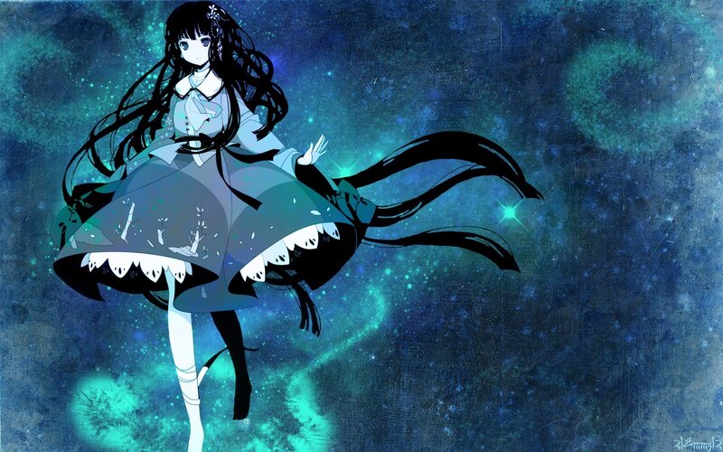 anime girl in space dress