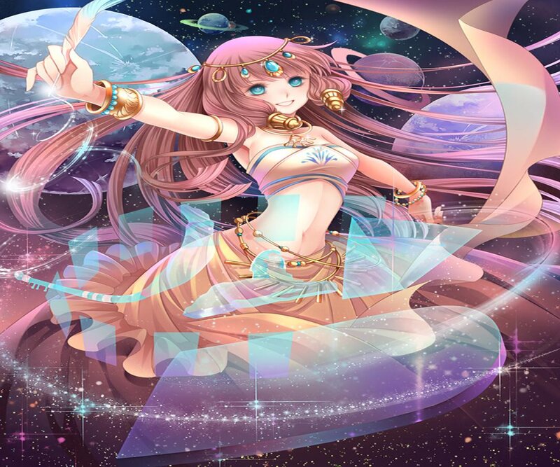 Anime Girl in Space — Pink, Fantasy