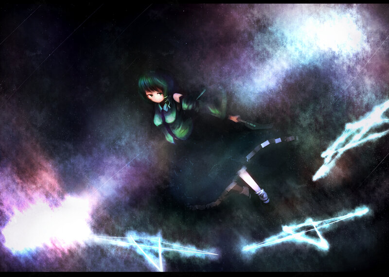 Anime Girl in Space — Purple, Dramatic