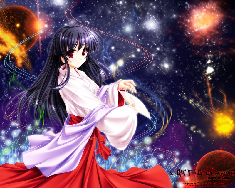 Anime Girl in Space — Red