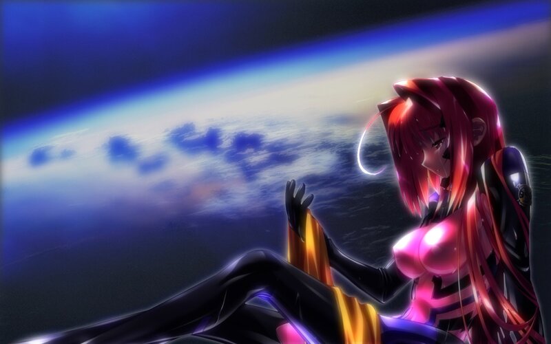 anime girl in space suit