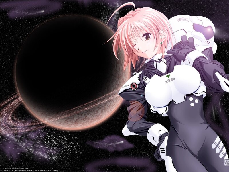 anime girl in space suit