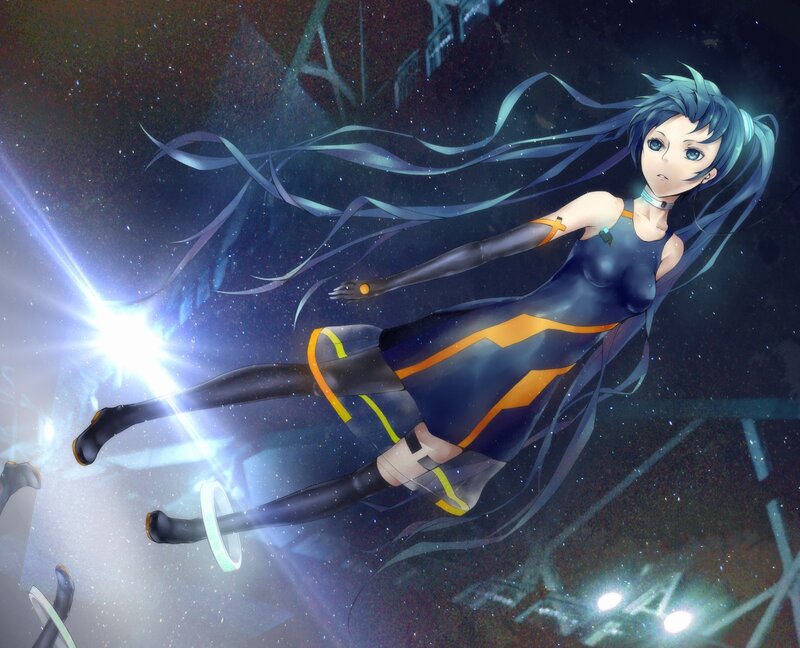 anime girl in space suit