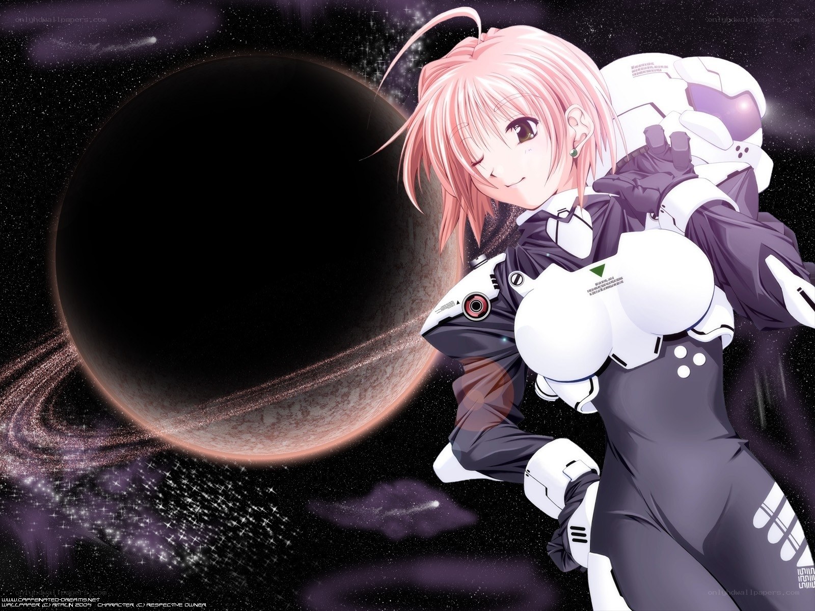 anime girl in space suit