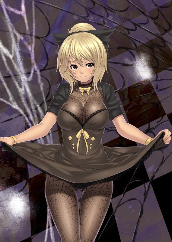 anime girl in spider costume