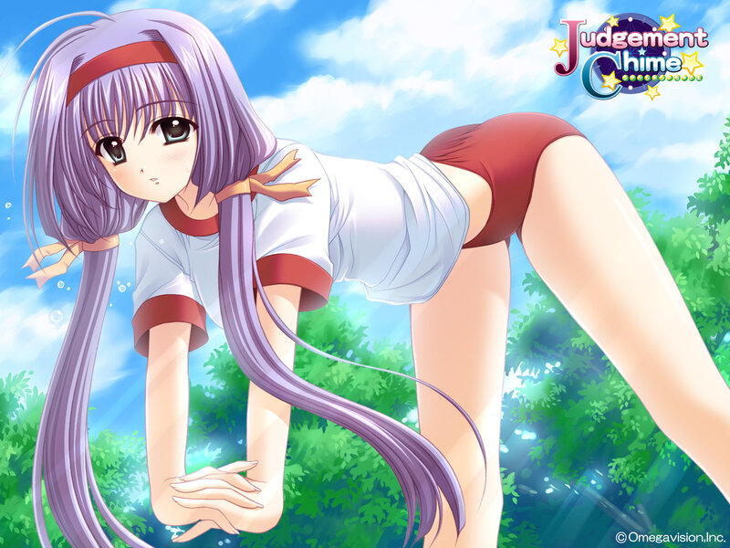 Anime Girl in Sports Outfit — Blue, Bright
