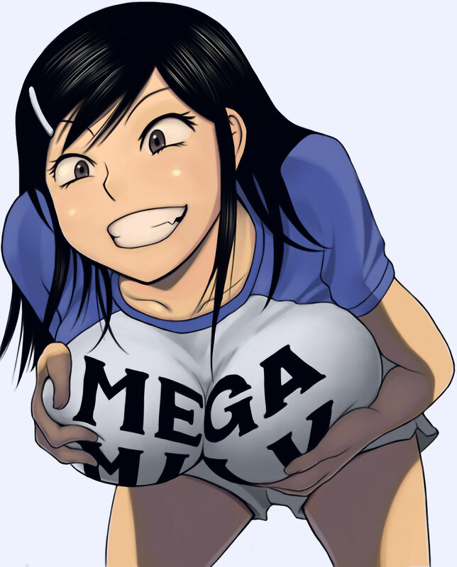 anime girl in sports shirt