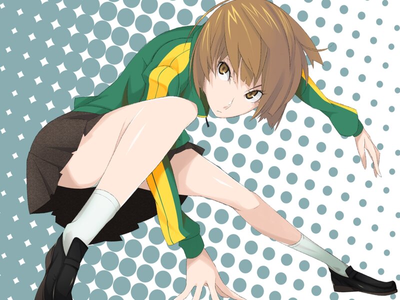 Anime Girl in Sports Uniform — Green