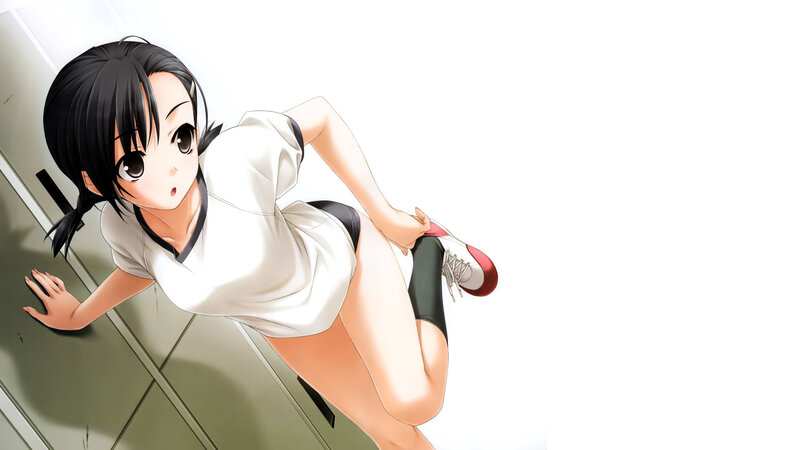 anime girl in sportswear