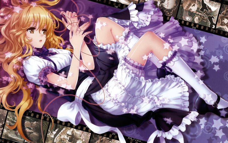 anime girl in star dress