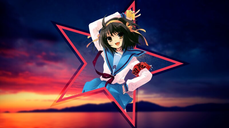 Anime Girl in Star