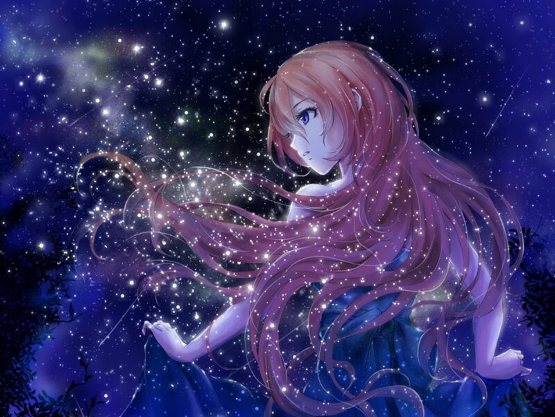 Anime Girl in Stars
