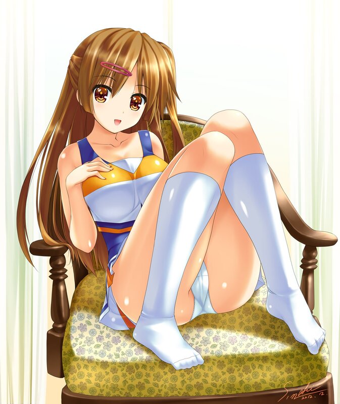 anime girl in stockings