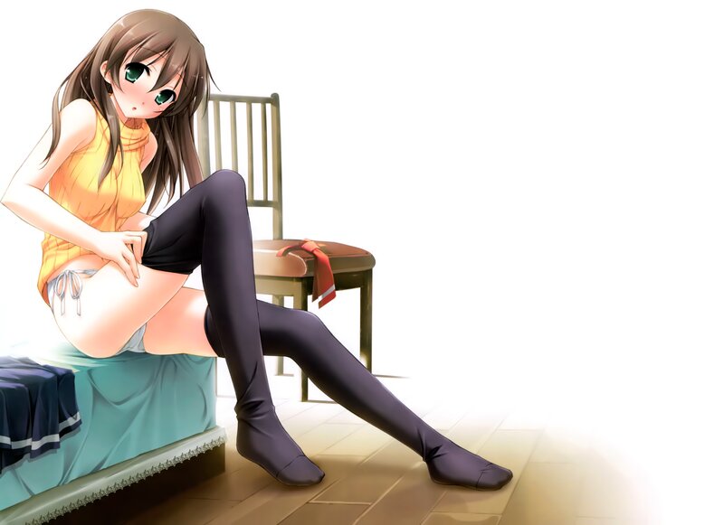 anime girl in stockings