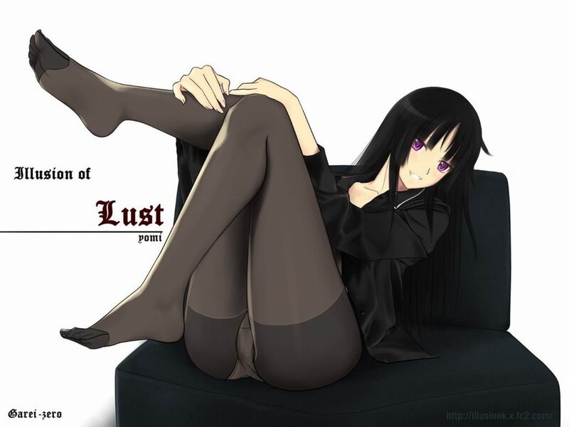 Anime girl in stockings