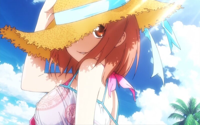 anime girl in straw hat