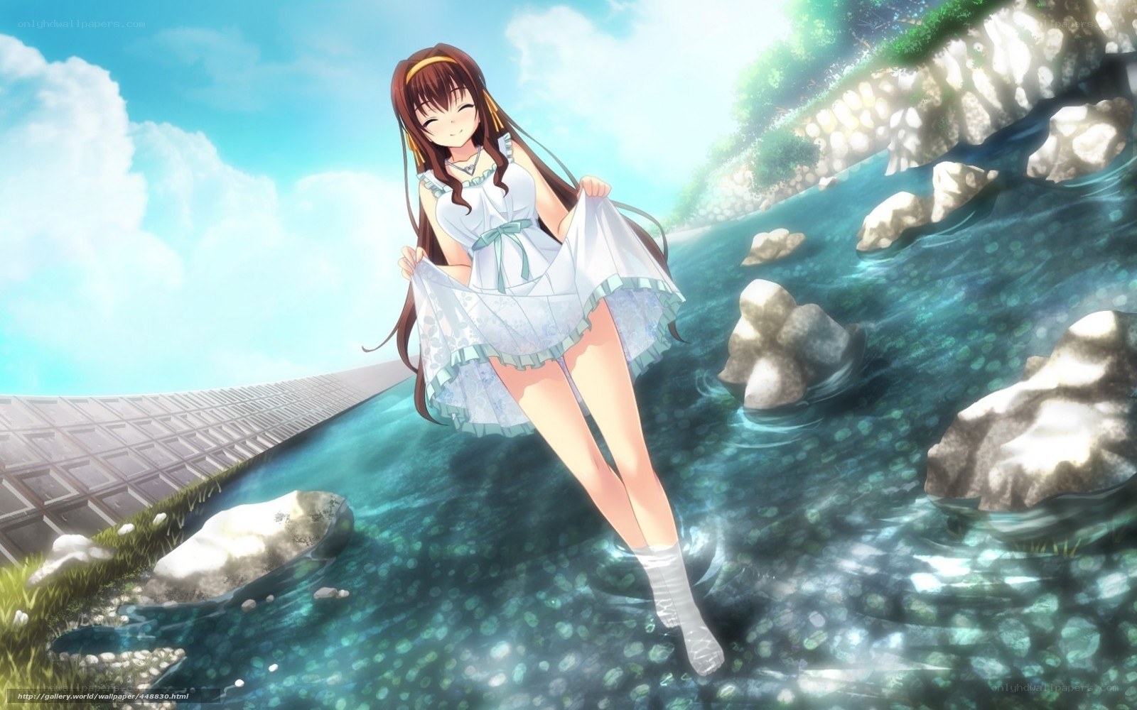 Anime girl in stream