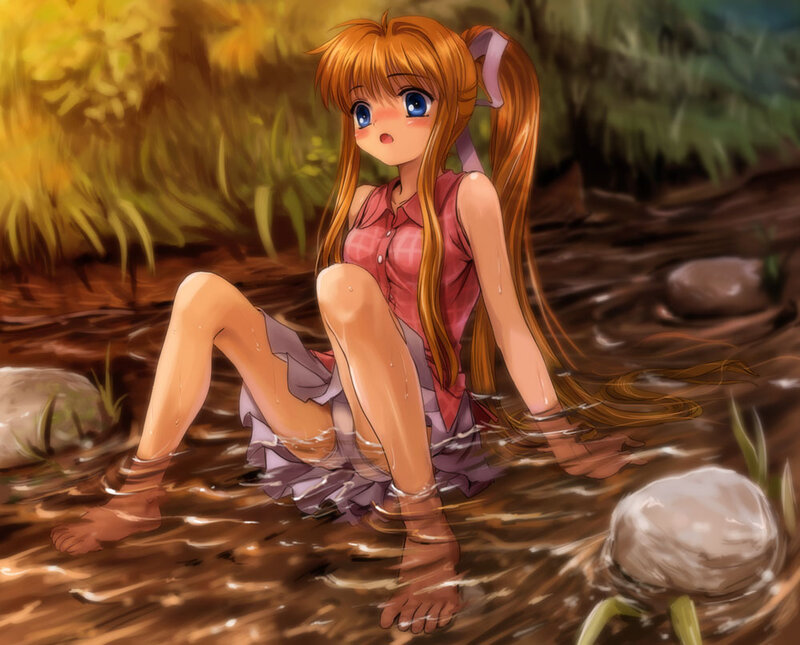 Anime girl in stream