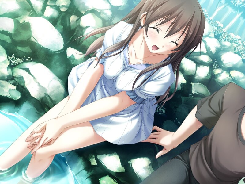 anime girl in stream