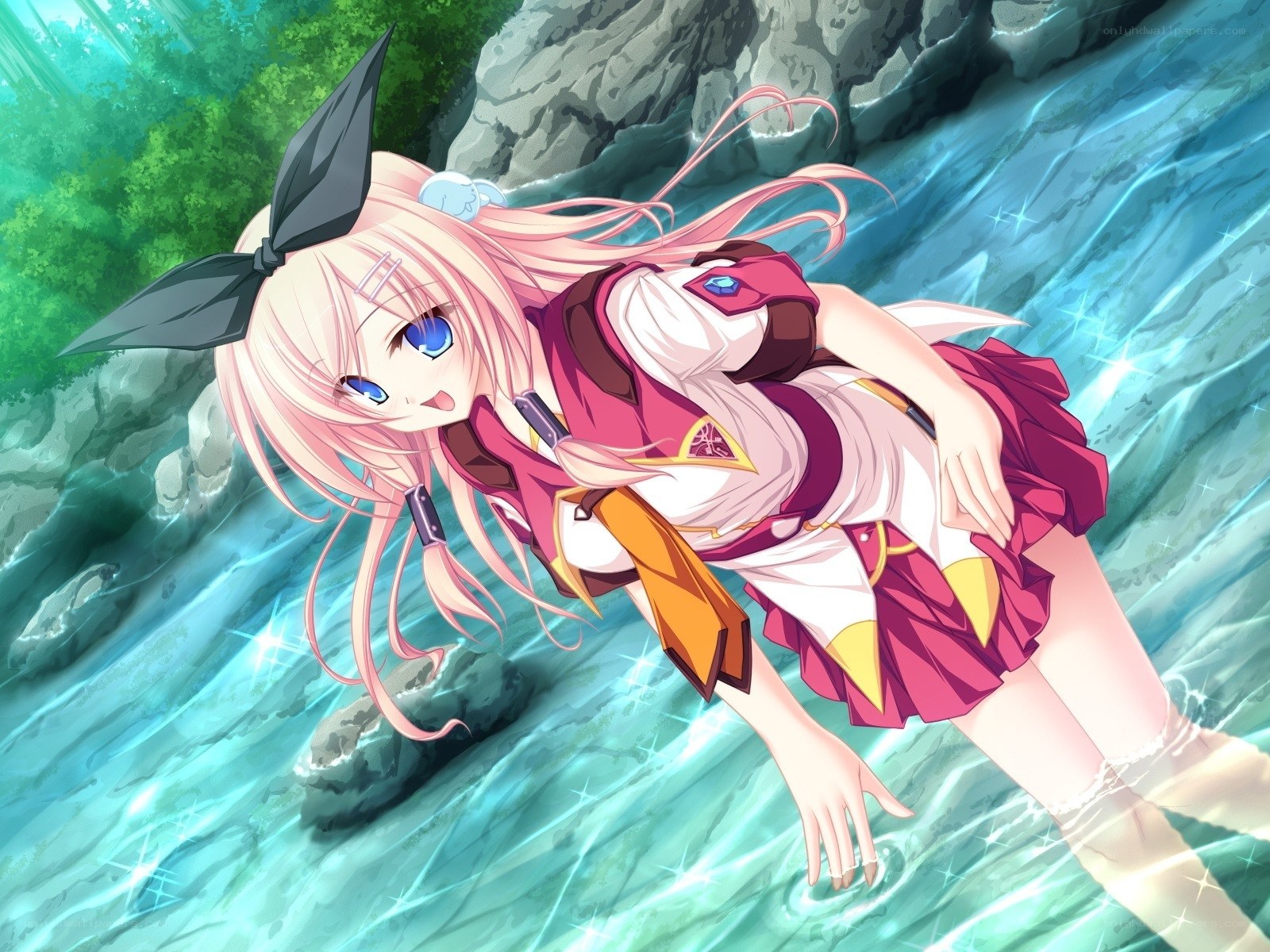anime girl in stream