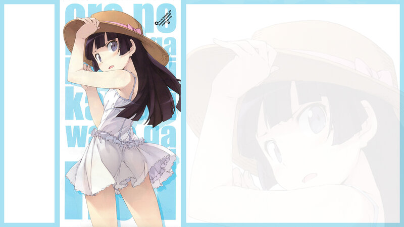 anime girl in sun hat