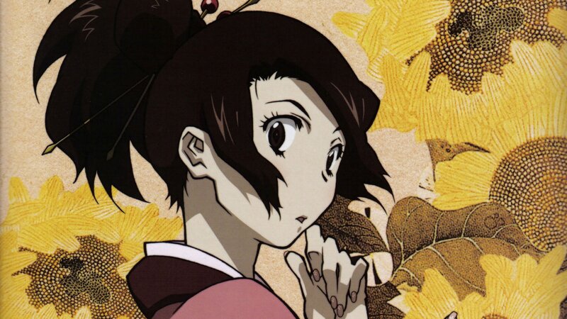 anime girl in sunflower field