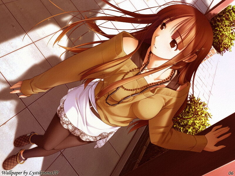 anime girl in sunlight