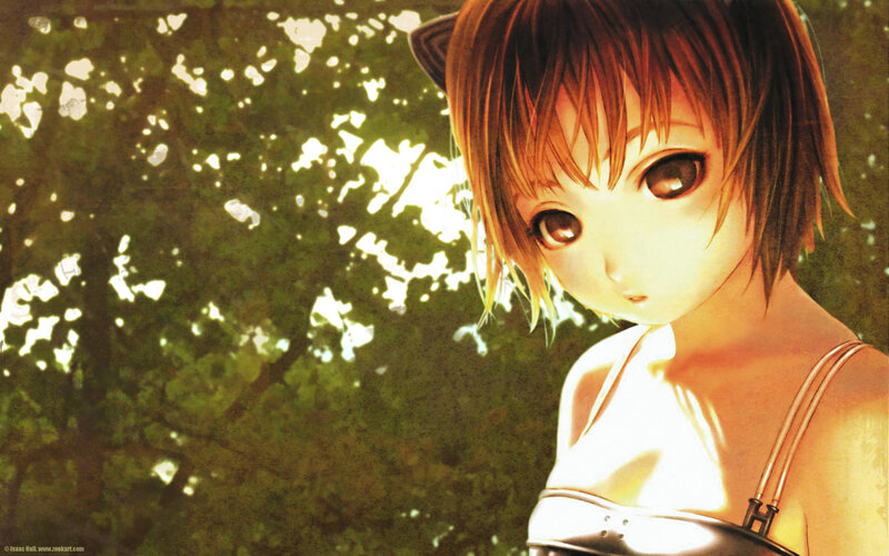 anime girl in sunlight