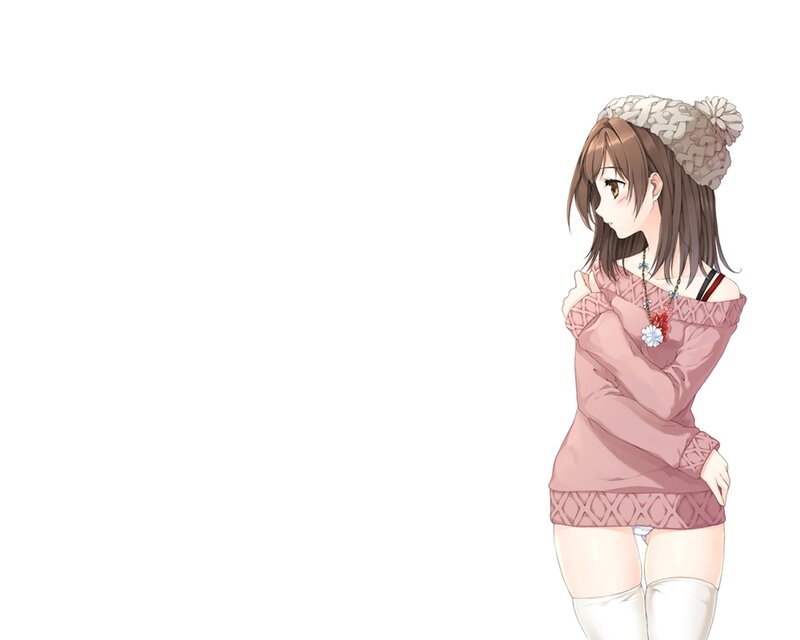 anime girl in sweater