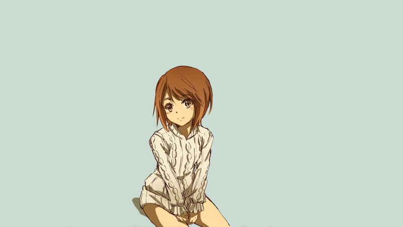 anime girl in sweater