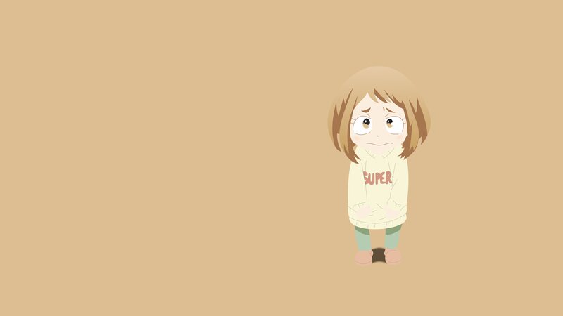 Anime Girl in Sweater — Beige