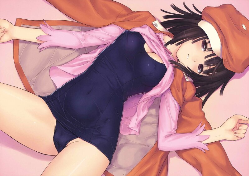 anime girl in swimsuit