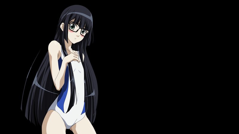 anime girl in swimsuit
