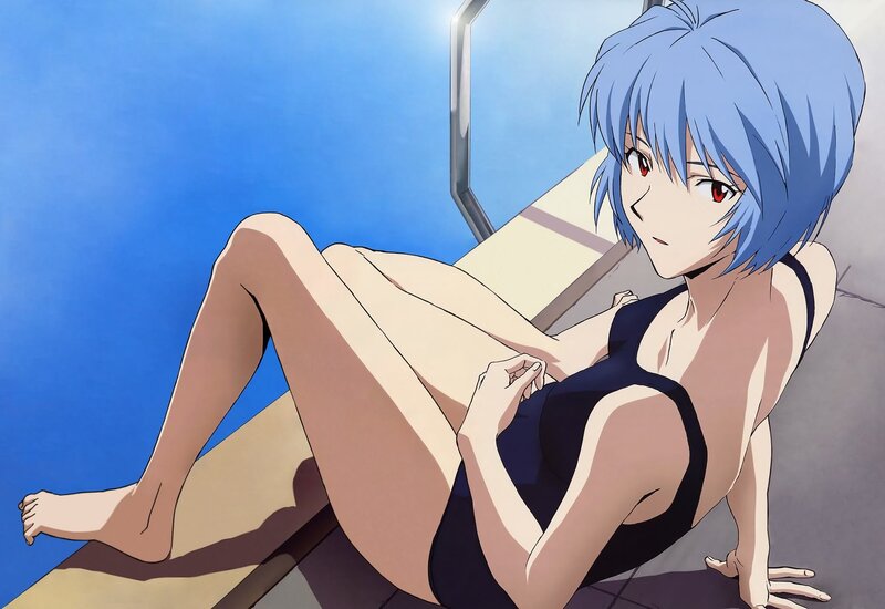 anime girl in swimsuit