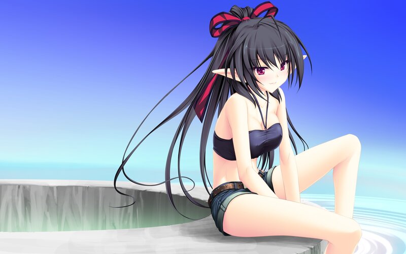 anime girl in swimsuit