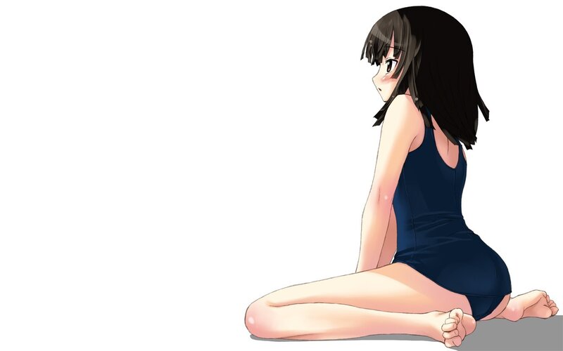 anime girl in swimsuit
